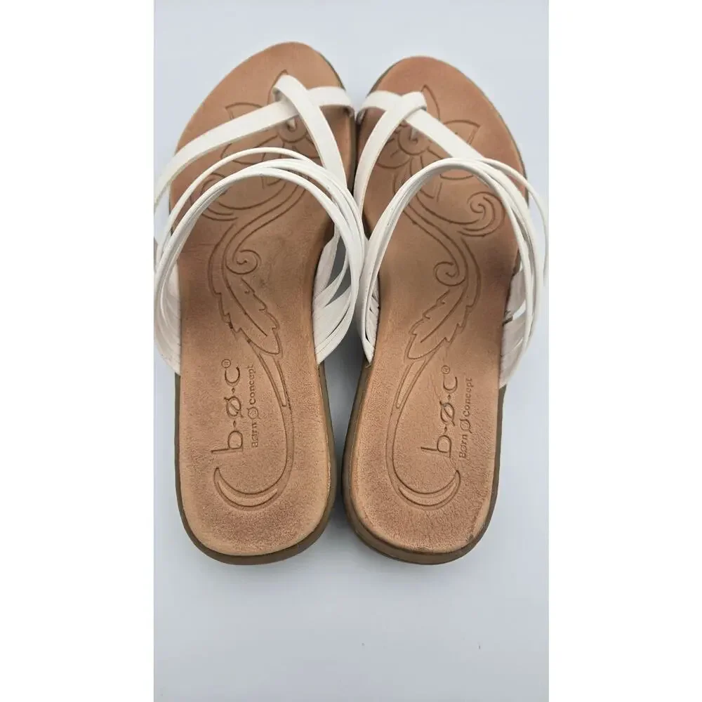 b.o.c. Born Concept Alisha Sandal, Strappy, White, Size 8M